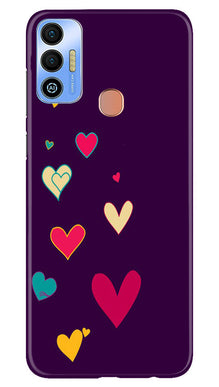 Purple Background Mobile Back Case for Tecno Spark 7T  (Design - 107)