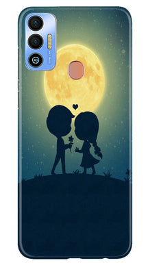 Love Couple Mobile Back Case for Tecno Spark 7T  (Design - 109)