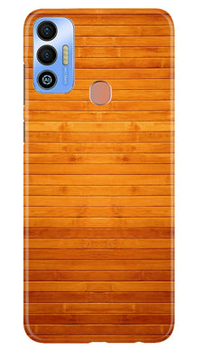 Wooden Look Mobile Back Case for Tecno Spark 7T  (Design - 111)