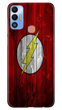 Flash Superhero Mobile Back Case for Tecno Spark 7T  (Design - 116)