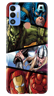 Avengers Superhero Mobile Back Case for Tecno Spark 7T  (Design - 124)