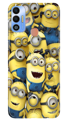 Minions Mobile Back Case for Tecno Spark 7T  (Design - 127)