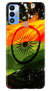 Indian Flag Mobile Back Case for Tecno Spark 7T  (Design - 137)