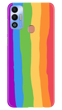 Multi Color Baground Mobile Back Case for Tecno Spark 7T  (Design - 139)