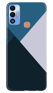 Blue Shades Mobile Back Case for Tecno Spark 7T (Design - 157)
