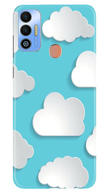 Clouds Mobile Back Case for Tecno Spark 7T (Design - 179)