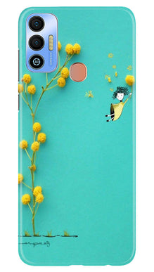 Pink Pattern Mobile Back Case for Tecno Spark 7T (Design - 184)