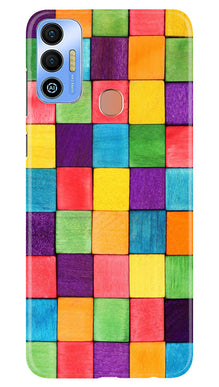 Puzzle Pattern Mobile Back Case for Tecno Spark 7T (Design - 186)