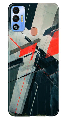 Modern Art Mobile Back Case for Tecno Spark 7T (Design - 199)