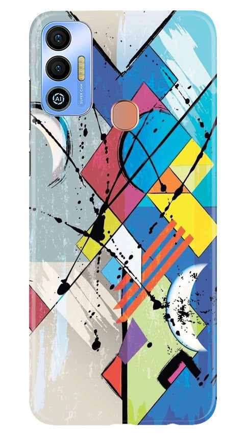 Modern Art Case for Tecno Spark 7T (Design No. 203)
