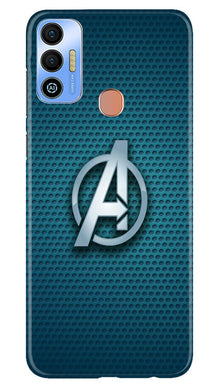 Ironman Captain America Mobile Back Case for Tecno Spark 7T (Design - 214)