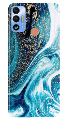Marble Texture Mobile Back Case for Tecno Spark 7T (Design - 269)