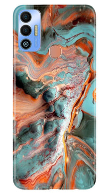 Marble Texture Mobile Back Case for Tecno Spark 7T (Design - 270)