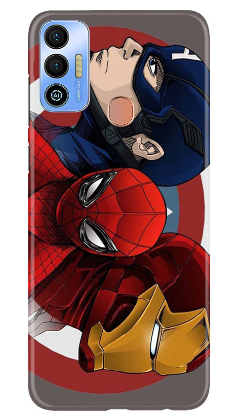 Marble Texture Mobile Back Case for Tecno Spark 7T (Design - 272)
