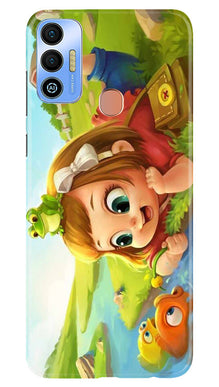 Baby Girl Mobile Back Case for Tecno Spark 7T (Design - 301)
