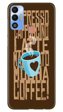 Love Coffee Mobile Back Case for Tecno Spark 7T (Design - 311)