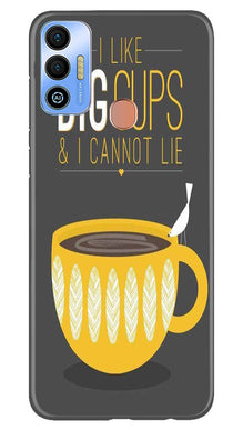 Big Cups Coffee Mobile Back Case for Tecno Spark 7T (Design - 312)