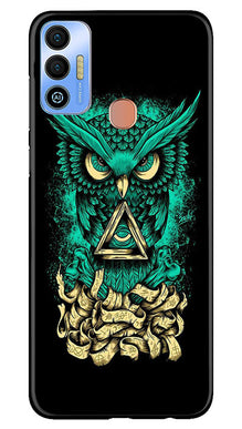 Owl Mobile Back Case for Tecno Spark 7T (Design - 317)