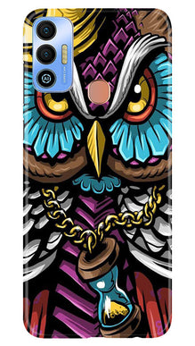 Owl Mobile Back Case for Tecno Spark 7T (Design - 318)