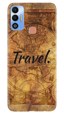 Travel Mobile Back Case for Tecno Spark 7T (Design - 334)