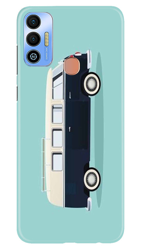 Travel Bus Mobile Back Case for Tecno Spark 7T (Design - 338)