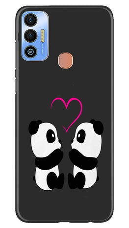 Panda Love Mobile Back Case for Tecno Spark 7T (Design - 355)