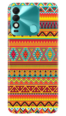 Zigzag line pattern Mobile Back Case for Tecno Spark 8 (Design - 4)