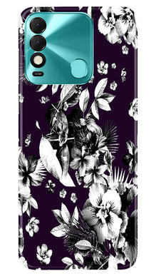 white flowers Mobile Back Case for Tecno Spark 8 (Design - 7)