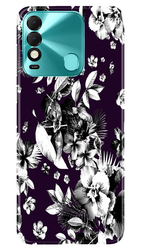 white flowers Case for Tecno Spark 8