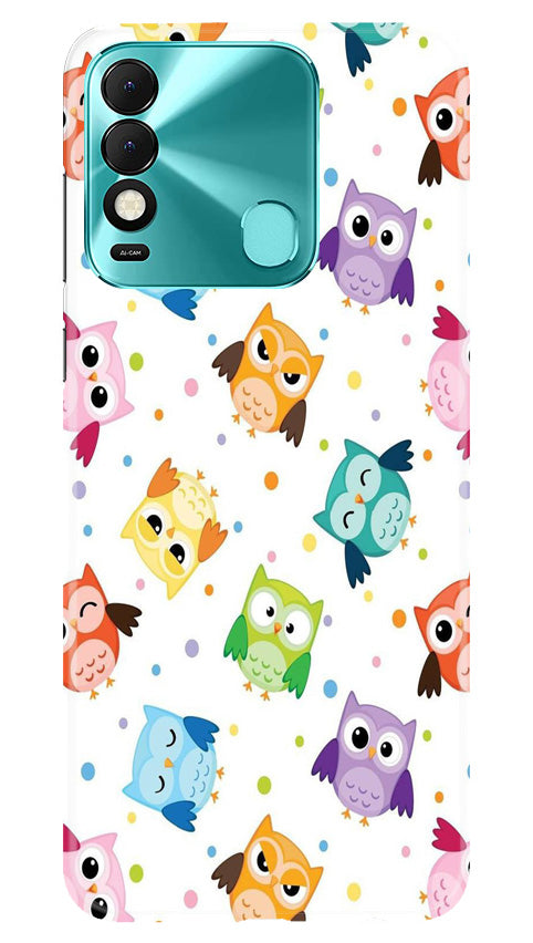 Owl Baground Pattern shore Case for Tecno Spark 8