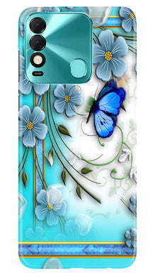 Blue Butterfly Mobile Back Case for Tecno Spark 8 (Design - 21)