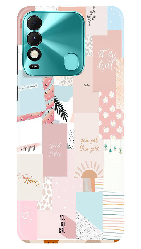 Shinny Blue Background Case for Tecno Spark 8