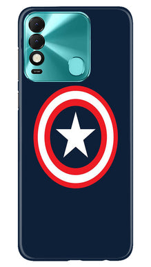 Captain America Mobile Back Case for Tecno Spark 8 (Design - 42)