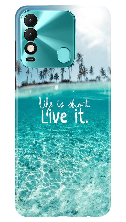 Life is short live it Case for Tecno Spark 8