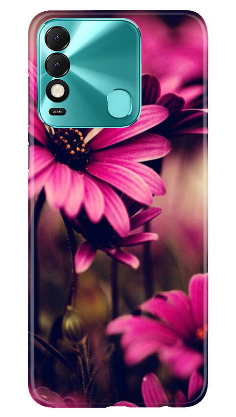 Purple Daisy Case for Tecno Spark 8