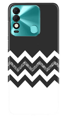 Black white Pattern2Mobile Back Case for Tecno Spark 8 (Design - 83)
