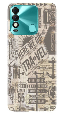 Travel Mobile Back Case for Tecno Spark 8  (Design - 104)