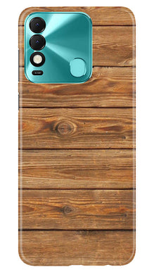 Wooden Look Mobile Back Case for Tecno Spark 8  (Design - 113)