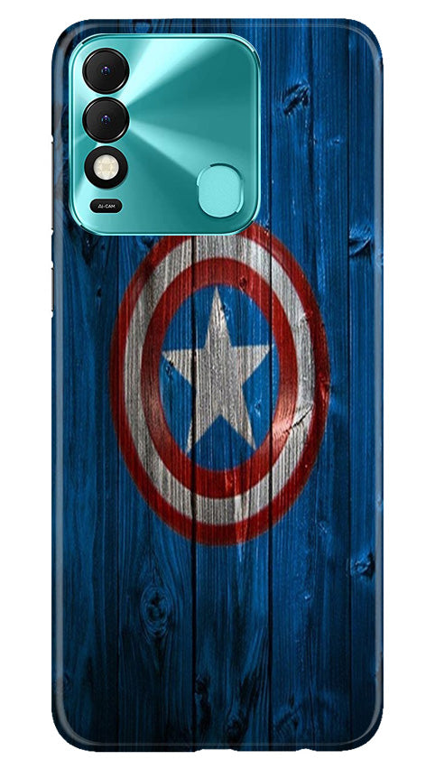 Captain America Superhero Case for Tecno Spark 8  (Design - 118)