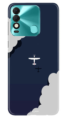 Clouds Plane Mobile Back Case for Tecno Spark 8 (Design - 165)