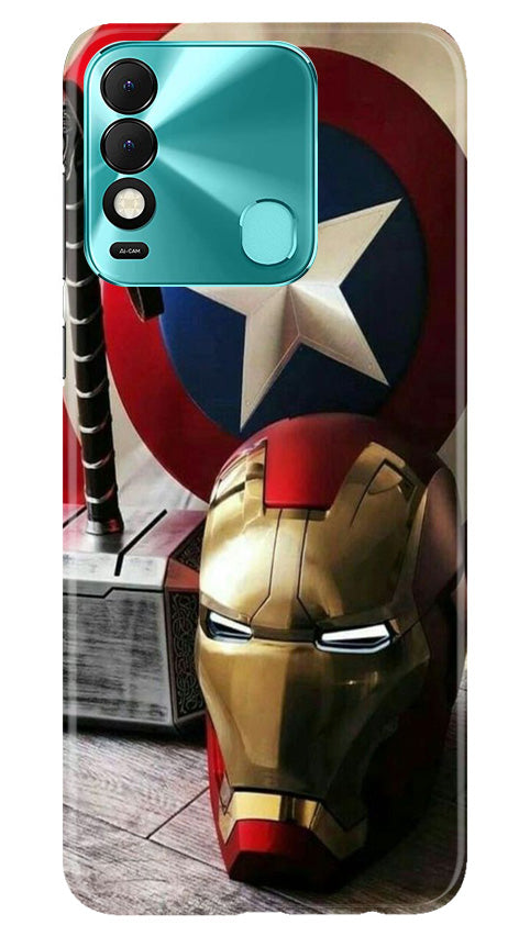 Captain America Shield Case for Tecno Spark 8 (Design No. 222)