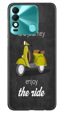 Vintage Scooter Mobile Back Case for Tecno Spark 8 (Design - 229)
