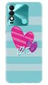 White Heart Case for Tecno Spark 8 (Design No. 260)