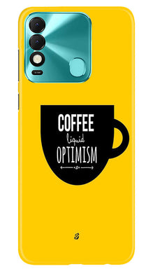 Coffee Optimism Mobile Back Case for Tecno Spark 8 (Design - 313)
