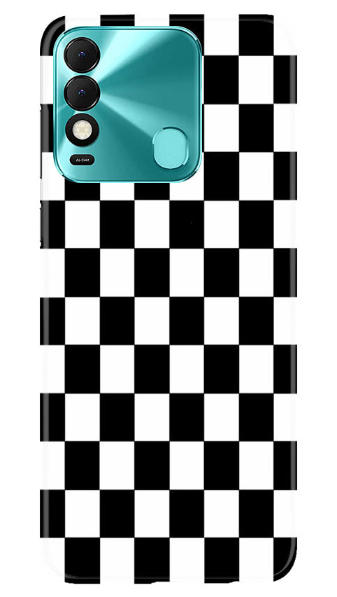 Black White Boxes Mobile Back Case for Tecno Spark 8 (Design - 331)