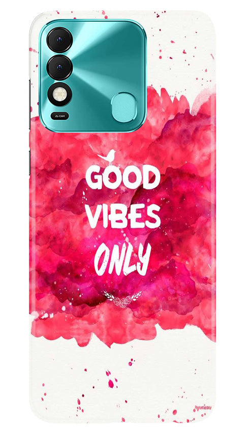 Good Vibes Only Mobile Back Case for Tecno Spark 8 (Design - 351)