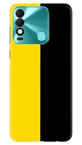 Black Yellow Pattern Mobile Back Case for Tecno Spark 8 (Design - 354)