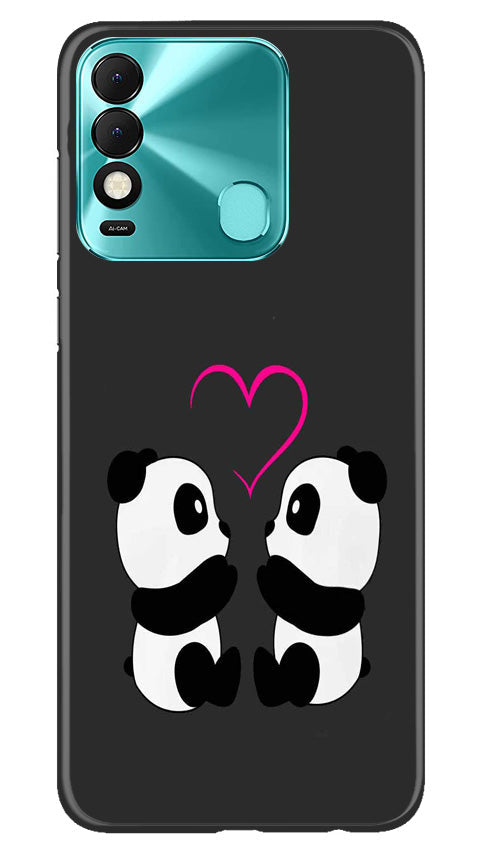 Panda Love Mobile Back Case for Tecno Spark 8 (Design - 355)