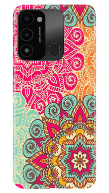 Rangoli art Mobile Back Case for Tecno Spark 8C (Design - 6)