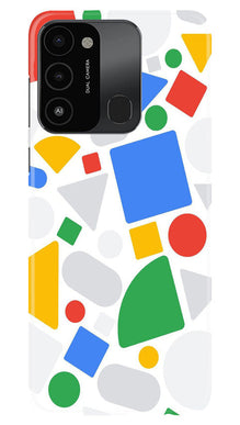 Circul Squar & Tringle Art Mobile Back Case for Tecno Spark 8C (Design - 18)